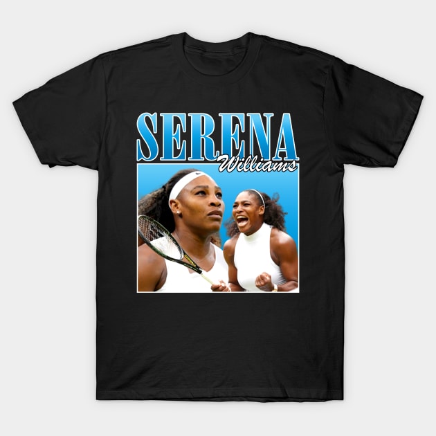 Serena Williams - Bootleg Tee Vintage T-Shirt by bmbg trian